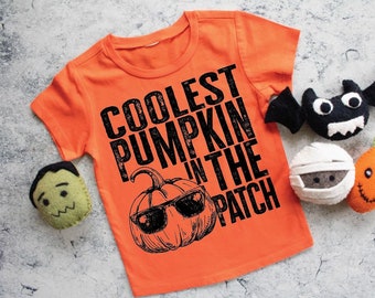 Coolest Pumpkin in the Patch, Fall Shirt for Toddler, Halloween Shirt, Pumpkin Patch Shirt, Boys Fall Shirt, kids