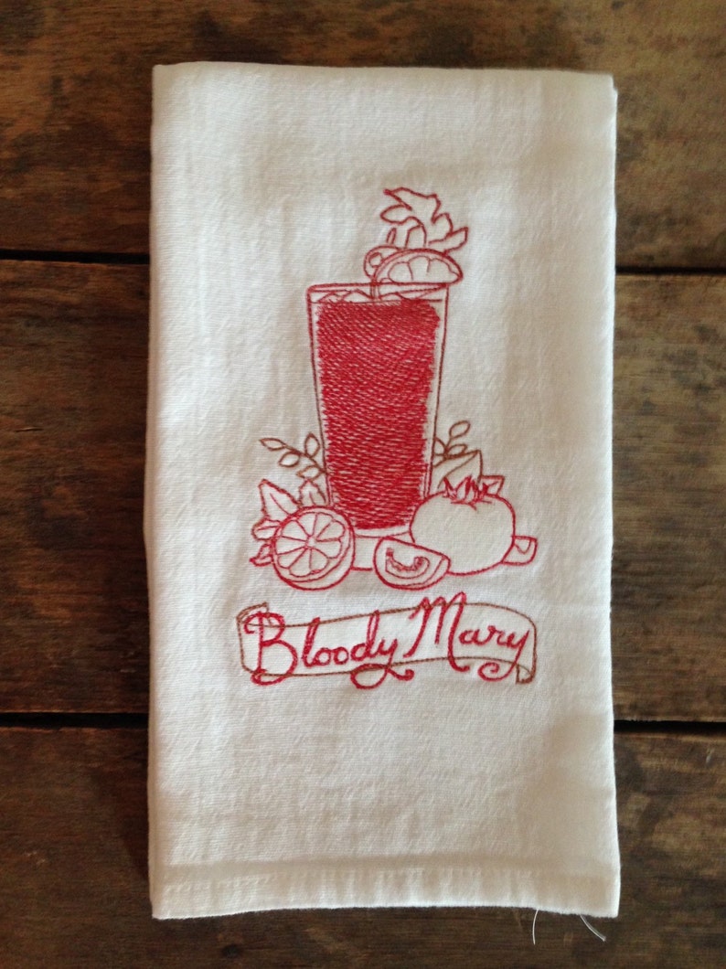 Bloody Mary Recipe Kitchen Towel main image 0