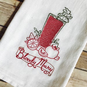 Bloody Mary Recipe Kitchen Towel