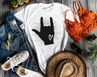 I love you, Sign language, Summer Shirt for Mom, Mom Shirt, Women’s Shirt, Screen Print Transfer, Kindness Shirt