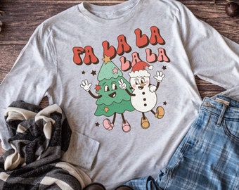 Fa La La La,La,  Merry Christmas, Christmas, Winter Shirt, Holiday Season