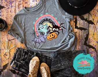 Spooky Rainbow Friends, Ghost Halloween Shirt, Funny Halloween Shirt, Ghost Tee Shirt