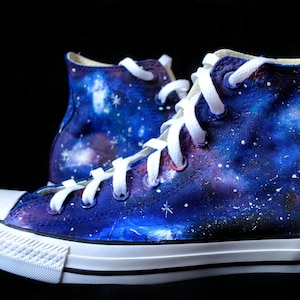 Handpainted Galaxy Shoes Cutom Galaxy Shoes Celestial Shoes - Etsy
