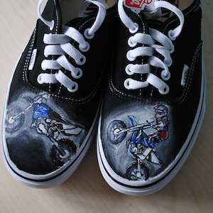 Scarpe da moto personalizzate e dipinte a mano per motociclisti di Dirt Bike, Cross ed Enduro