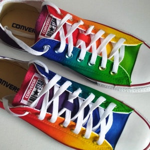 rainbow converse low tops