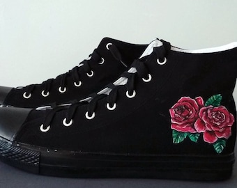 converse rose high tops