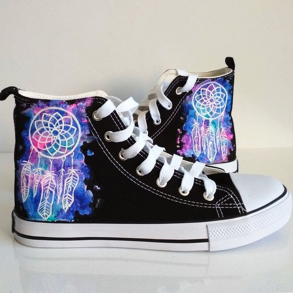 Custom Dreamcatcher Shoes, Feathers Sneakers