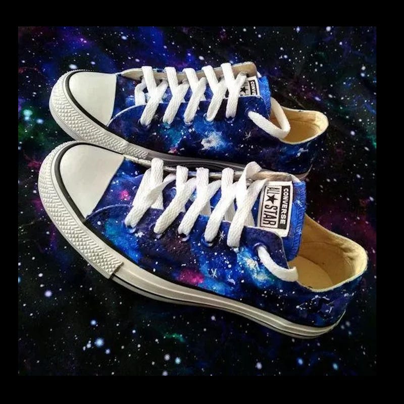 Galaxy Geometric Men's Low Top Shoes main image 1