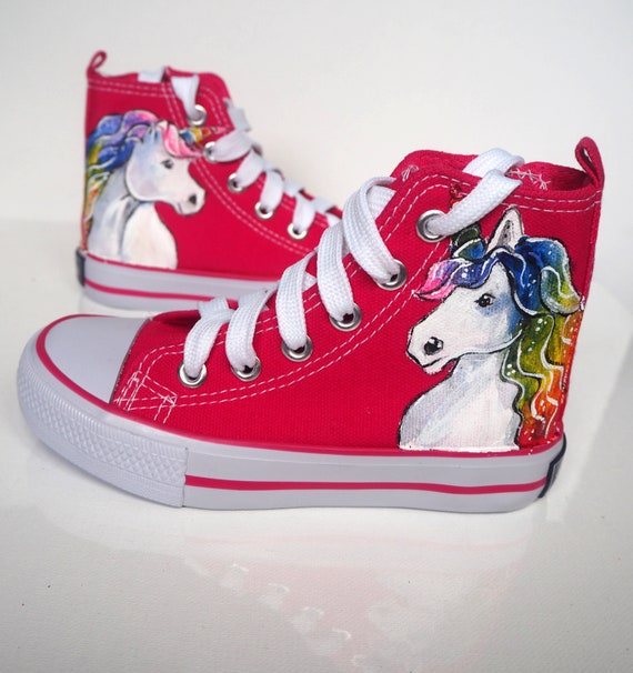 Poort houding roddel Aangepaste Unicorn Schoenen regenboog eenhoorn schoenen - Etsy België