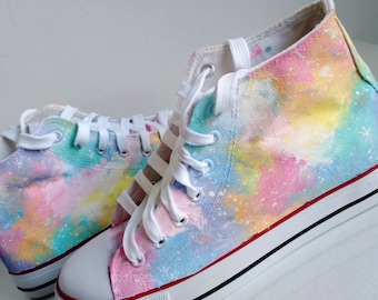 pastel rainbow converse