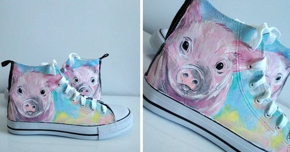 pig sneakers for adults