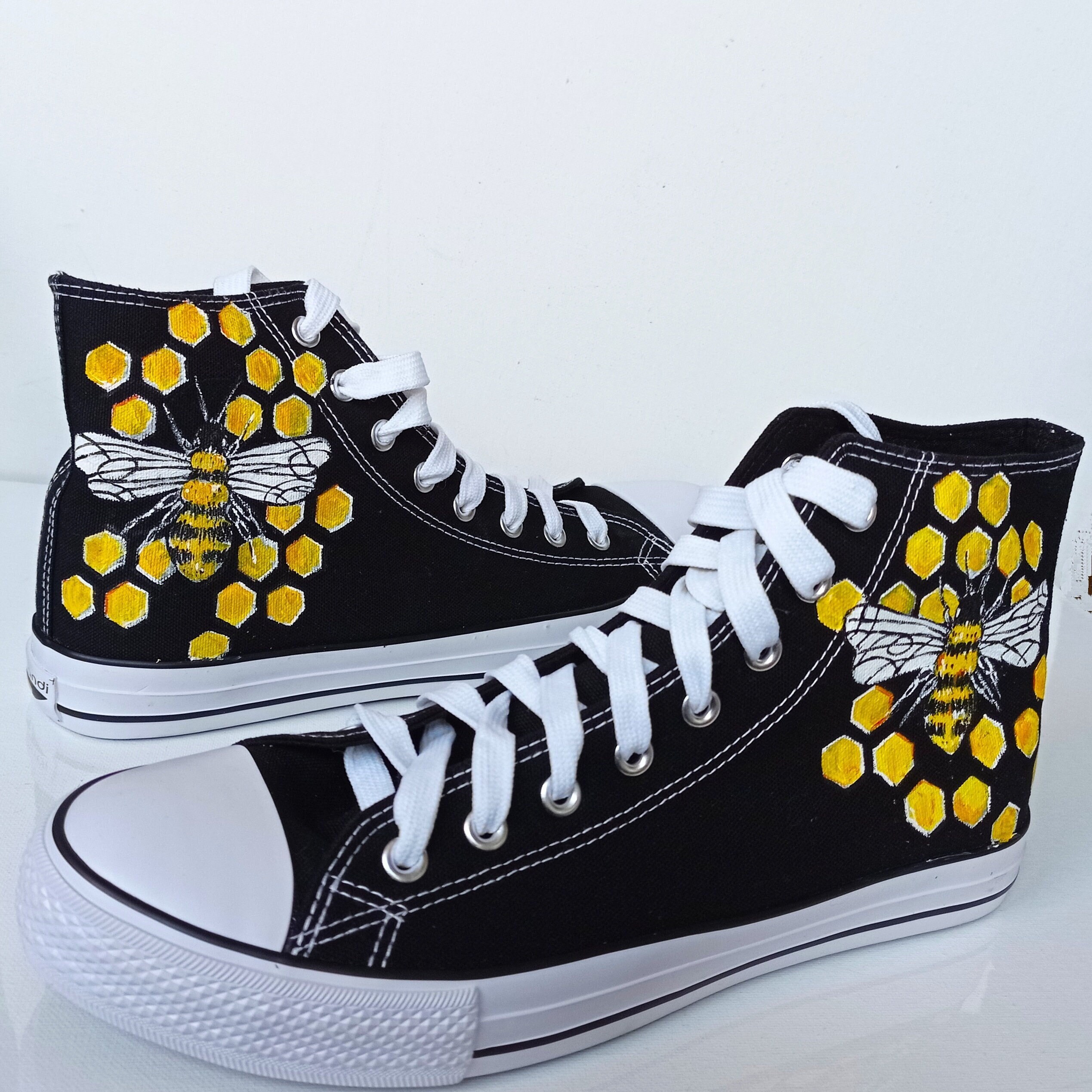 Custom hand painted Honey Bee shoes