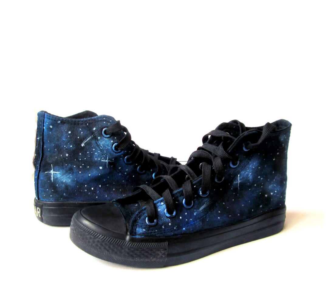 Pink Galaxy Stardust Canvas Shoes