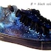Custom Galaxy shoes, hand painted galaxy shoes, blue galaxy Converse, celestial shoes 