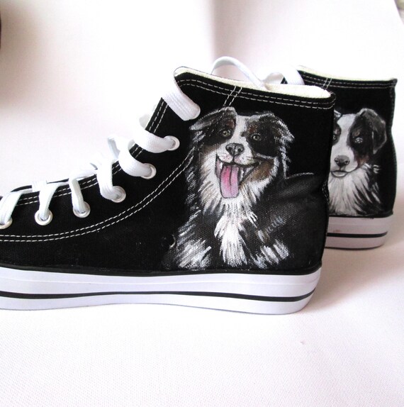 Border Collie Sneakers - Black Border Collie Sneakers - Black
