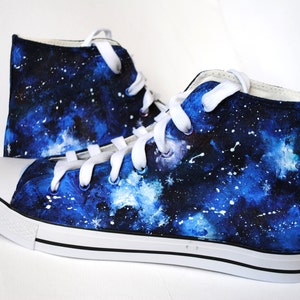 Personalized galaxy shoes, hand painted galaxy sneakers