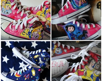 Personalisierte handbemalte Schuhe für Kinder, benutzerdefinierte Sneaker mit Motiv, das Sie wählen