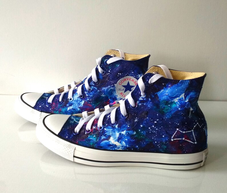 Leo Zodiac Constellation shoes custom astrology sneakers | Etsy