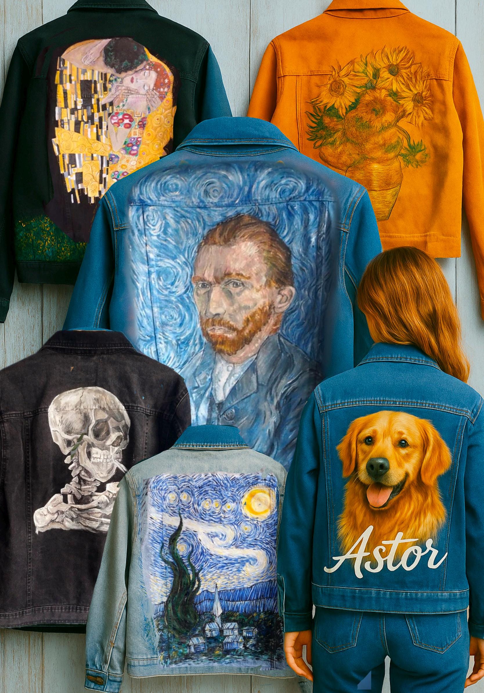 Custom Painted Jacket - Etsy