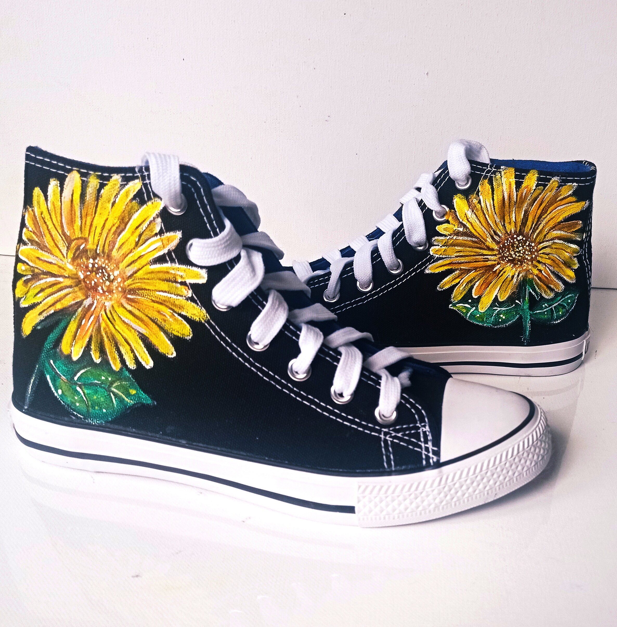 custom sunflower converse
