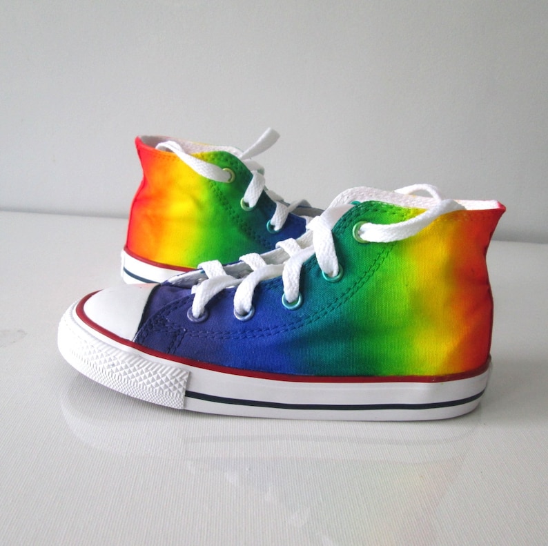 custom rainbow shoes