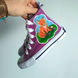 Fox Shoes, Custom Cute Fox sneakers
