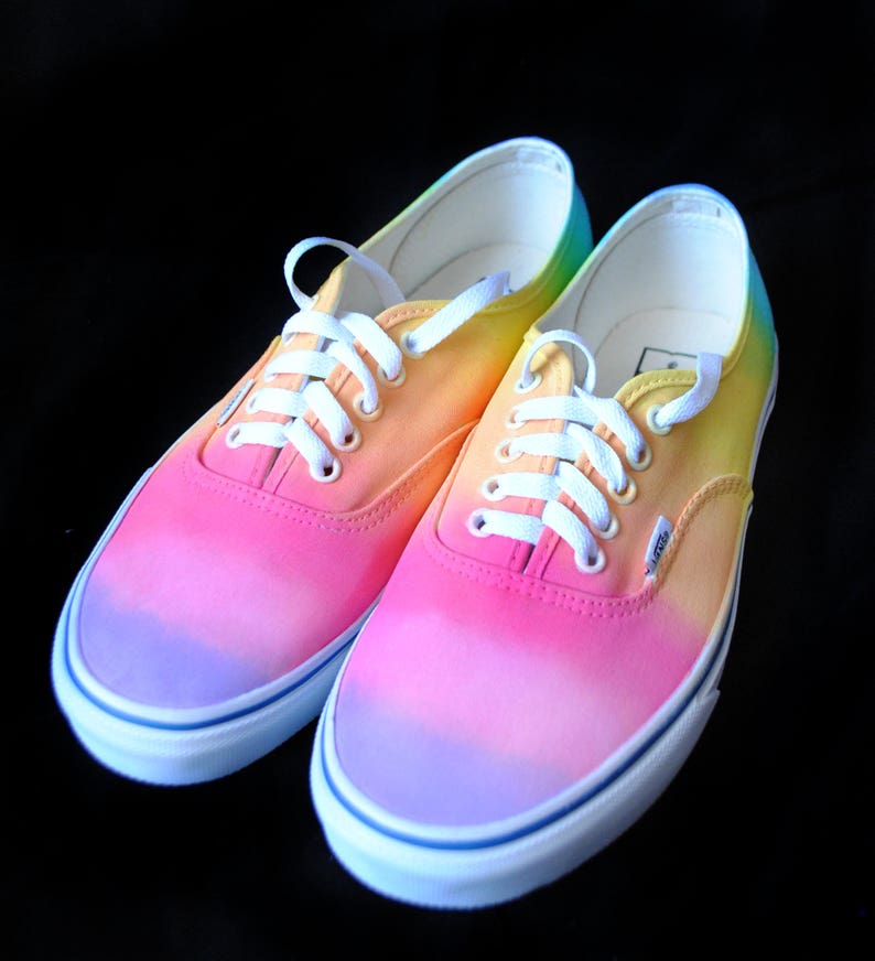 Pastel Rainbow Shoes Hand Painted Rainbow Shoes Rainbow | Etsy