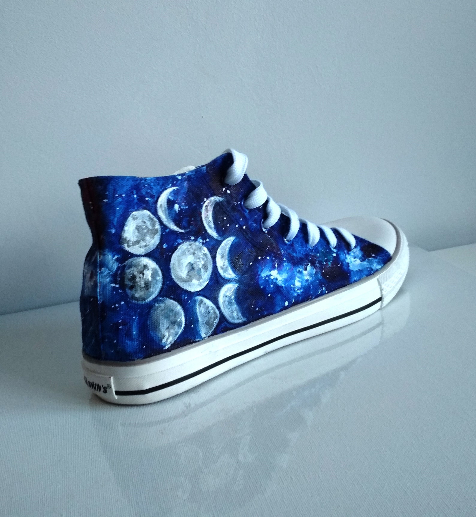 Custom Moon Phases Shoes Galaxy Moon Sneakers Celestial - Etsy