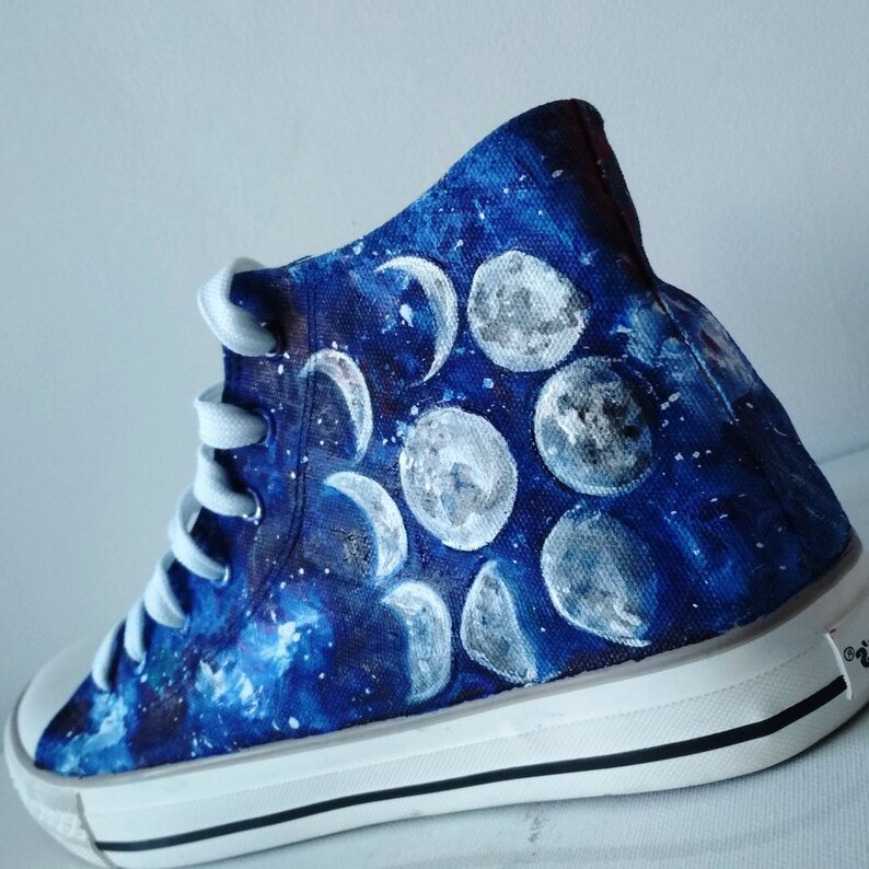 Custom Moon Phases Shoes Galaxy Moon Sneakers Galaxy Shoes - Etsy