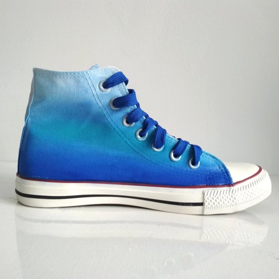 blue ombre shoes