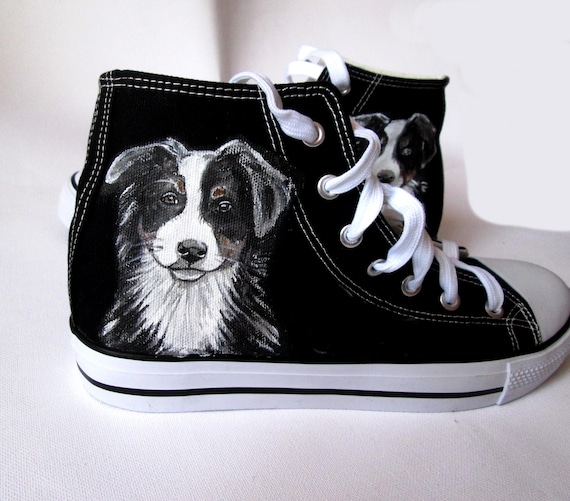 Border Collie Sneakers - Black Border Collie Sneakers - Black