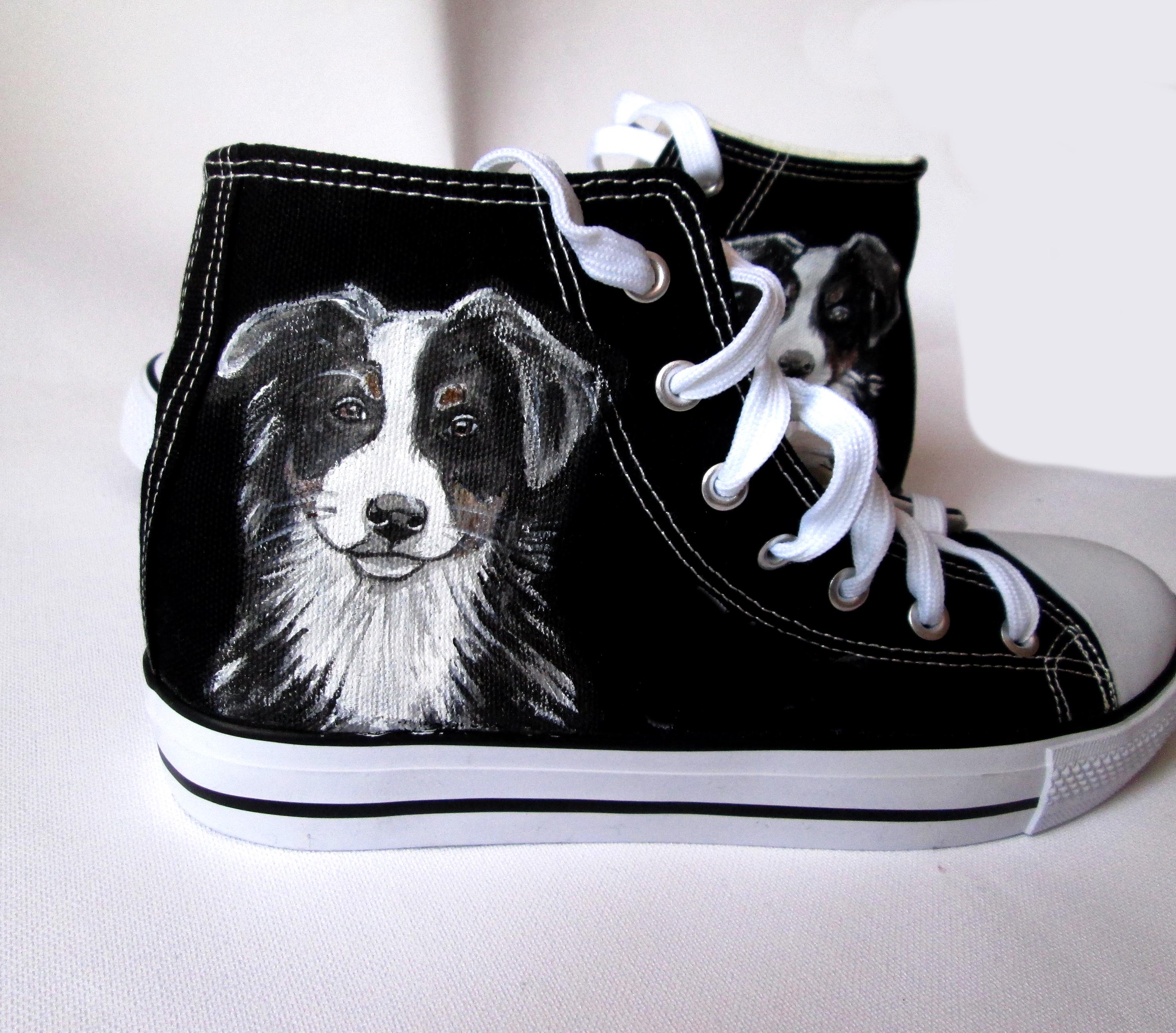 Border Collie Shoes Etsy