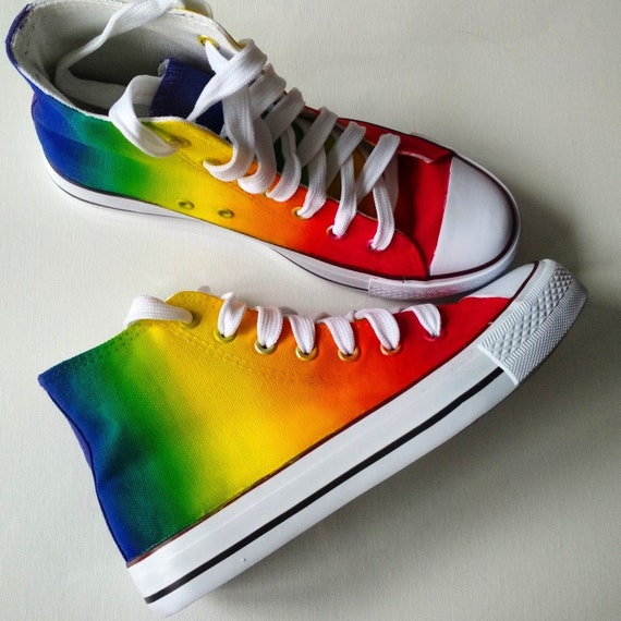 converse shoes rainbow