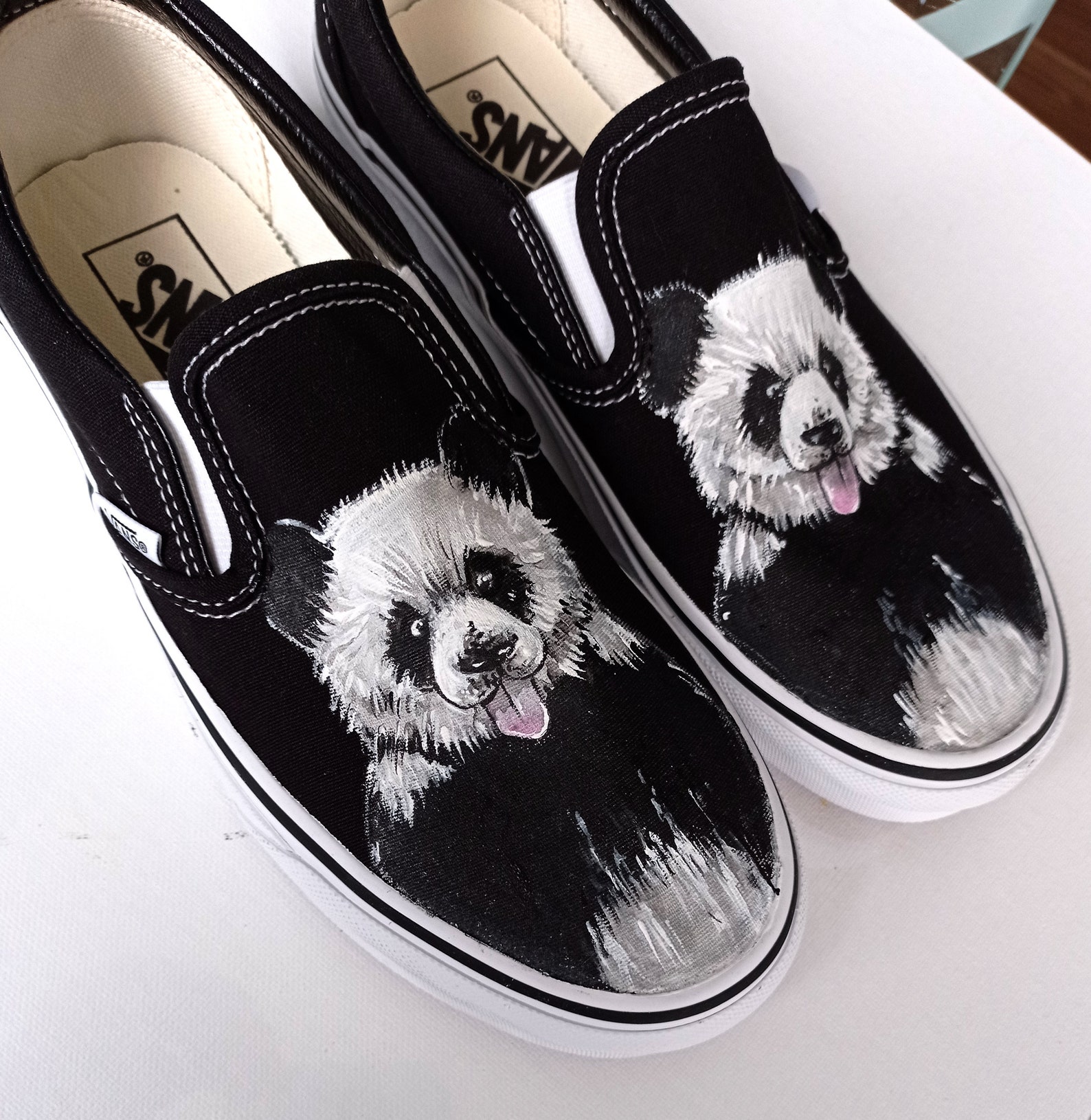 Custom Panda Shoes Hand Painted Panda Shoes - Etsy