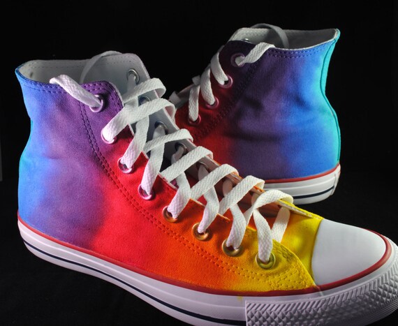 Custom rainbow shop shoes