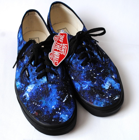 De Personnalisé Galaxy Main Peint Etsy La Vans Chaussures À wqFt0t