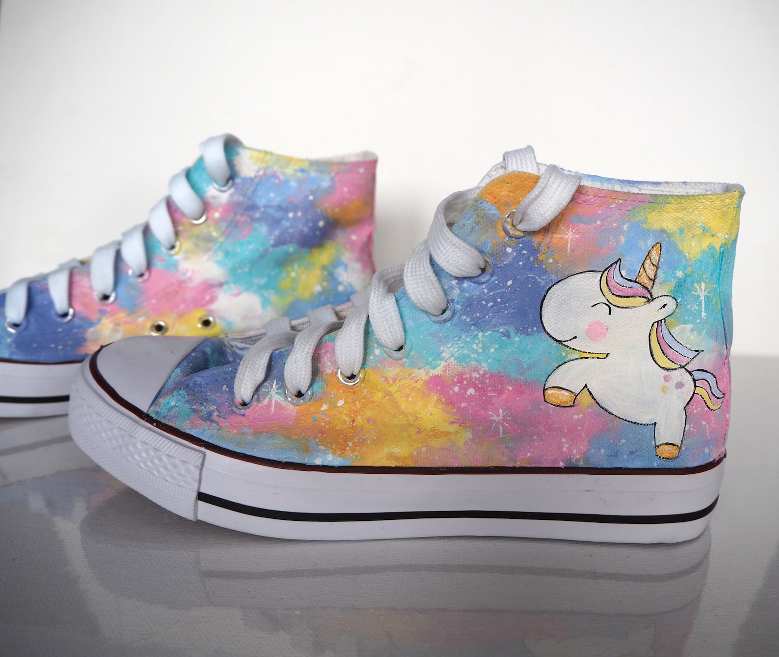 Custom Hand Painted Unicorn Shoes Unicorn Converse Pastel | Etsy