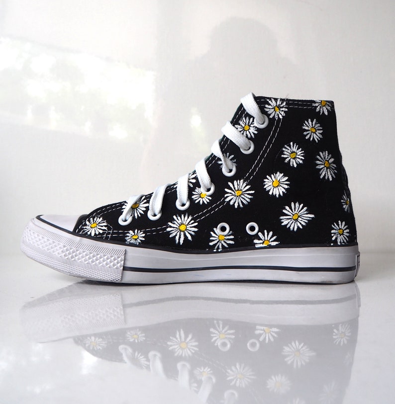 Custom Daisy Shoes hand painted flower converse floral Etsy