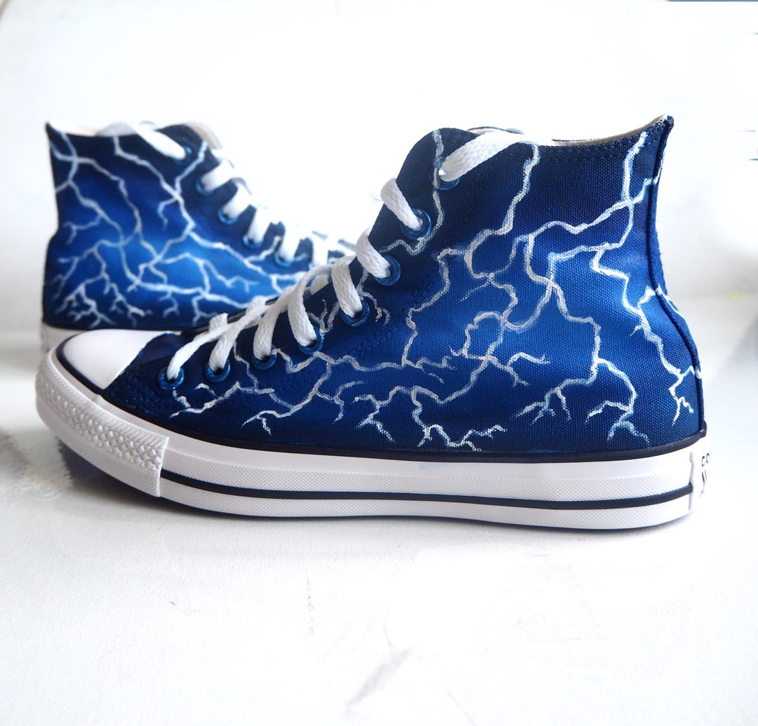 Bolt Shoes Blue Vans Lightning Blue Lightning Bolt Lightning