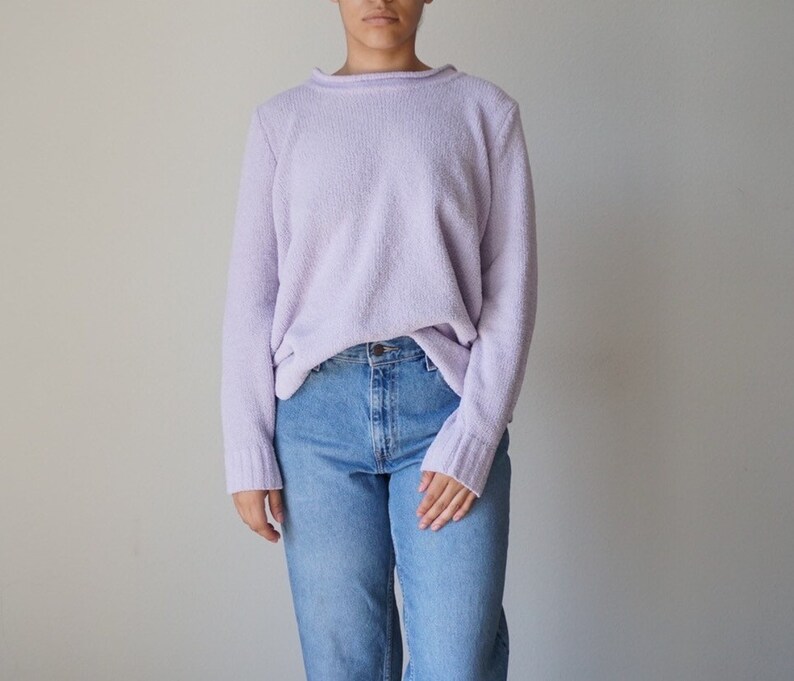 90/'s Sweater Laura Scott Fuzzy Sweater