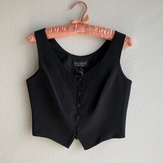 VTG 90s Fitted Cropped Waistcoat Vest