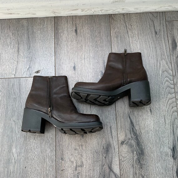 Y2K Chunky platform Square toe boots