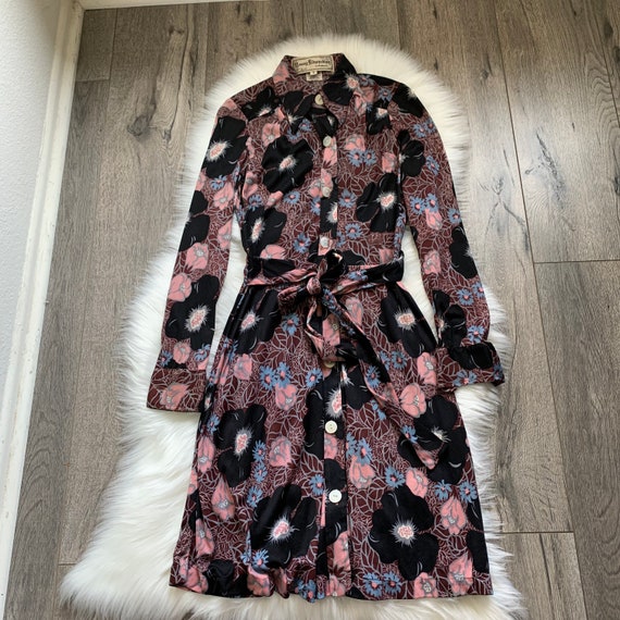 Vintage 70’s Young Edwardian Floral Button down Sh