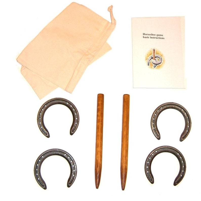 Horseshoe Game Horseshoe Pitching Game Horseshoe Garden Etsy