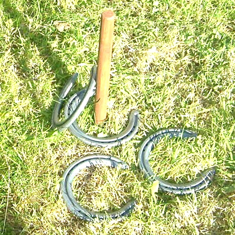 Horseshoe Game Horseshoe Pitching Game Horseshoe Garden Etsy