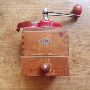 フランス　アンティーク　コーヒー　ミル　グラインダー　木製　JAPY レア Japy coffee grinder - Etsy 日本