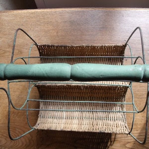vintage french bottle basket , 70&#39;s , very nice condition
