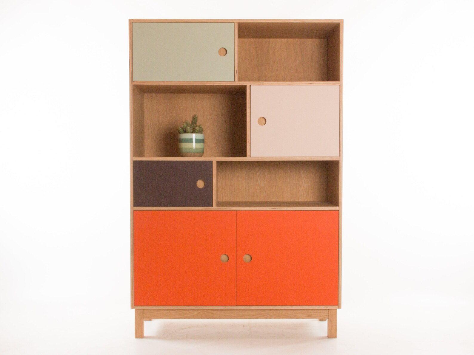 Aarhus Oak Shelving Unit // Storage / Bookshelf With Etsy Canada