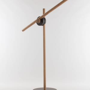 Crux Floor Lamp // Pendant Light Stand Ash / Valchromat Handmade Adjustable Wooden Reading Lamp Customise Design Materials image 2