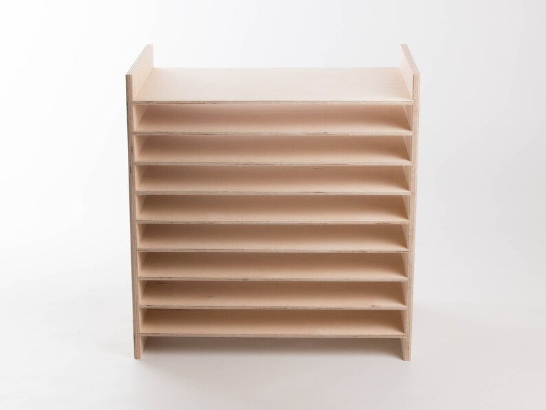 A3 Paper Rack / Shelves Desktop Organizer Baltic Birch Etsy